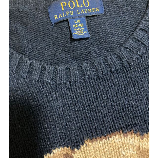 POLO RALPH LAUREN(ポロラルフローレン)のポロベア　ニット　L/G 14・16 レディースのトップス(ニット/セーター)の商品写真