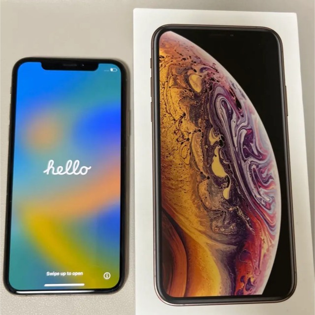 Apple(アップル)のiPhone Xs 64GB ゴールド  (SIMフリー) スマホ/家電/カメラのスマートフォン/携帯電話(スマートフォン本体)の商品写真