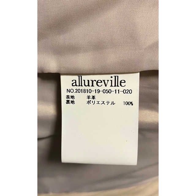 allureville(アルアバイル)のallureville アルアバイル レザークルーネックブルゾン メンズのジャケット/アウター(レザージャケット)の商品写真