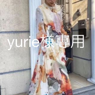 アメリヴィンテージ(Ameri VINTAGE)のUNDRESSED AMELIA INK ART DRESS(ロングワンピース/マキシワンピース)