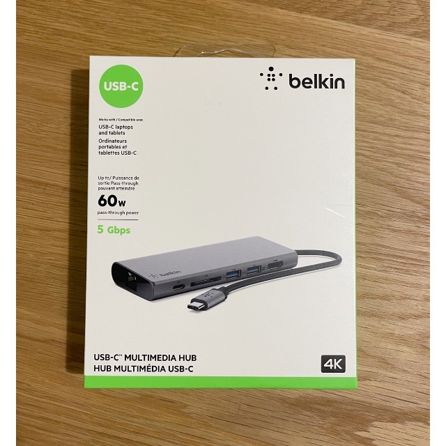 新品未開封 Belkin ベルキン F4U092btSGY USB-C ハブ