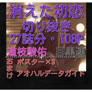 消えた初恋 切り抜き(27誌分・108P)道枝駿佑　目黒蓮【おまけあり】(アート/エンタメ/ホビー)