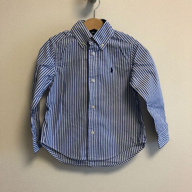 Ralph Lauren(ラルフローレン)のラルフローレン ストライプ長袖シャツ 3T キッズ/ベビー/マタニティのキッズ服男の子用(90cm~)(ブラウス)の商品写真