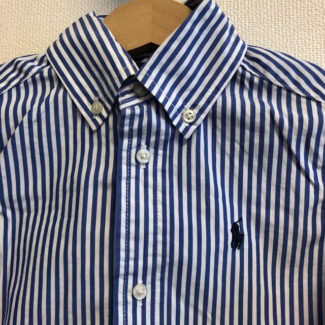 Ralph Lauren(ラルフローレン)のラルフローレン ストライプ長袖シャツ 3T キッズ/ベビー/マタニティのキッズ服男の子用(90cm~)(ブラウス)の商品写真