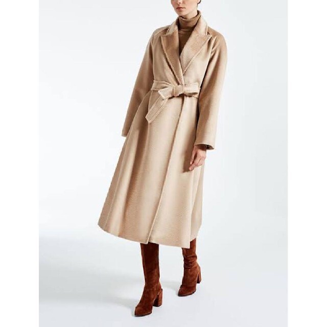 ありんこ　マックスマーラ　コート Max Mara ロングコート 黒