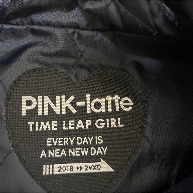 PINK-latte(ピンクラテ)のpink latte紺色のピーコート160/Ｓ キッズ/ベビー/マタニティのキッズ服女の子用(90cm~)(コート)の商品写真