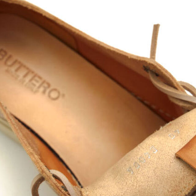 ブッテロ／BUTTERO シューズ スニーカー 靴 ローカット メンズ 男性 男性用レザー 革 本革 ブラウン 茶 B4006 TANINO 定番  ヴィンテージ加工