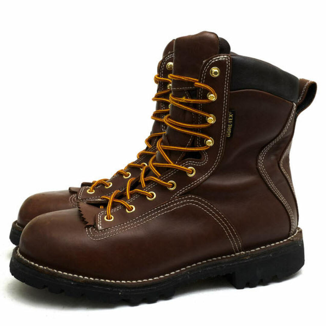 ダナー／Danner マウンテンブーツ トレッキングブーツ シューズ 靴 メンズ 男性 男性用レザー 革 本革 ブラウン 茶  14530 8inch QUARRY 2.0AT 600G GIX スチールトゥ プレーントゥ Vibramソール