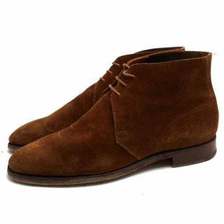 クロケット＆ジョーンズ／CROCKETT＆JONES チャッカブーツ シューズ 靴 メンズ 男性 男性用スエード スウェード レザー 革 本革 ブラウン 茶  CHUKKA チャッカ プレーントゥ レザーソール グッドイヤーウェルト製法(ブーツ)