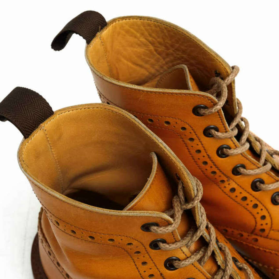 ブーツトリッカーズ／Tricker's レースアップブーツ シューズ 靴 メンズ 男性 男性用レザー 革 本革 ブラウン 茶  M2508 Malton グッドイヤーウェルト製法 定番 カントリーブーツ ウイングチップ