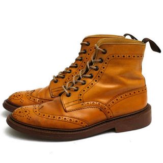 トリッカーズ(Trickers)のトリッカーズ／Tricker's レースアップブーツ シューズ 靴 メンズ 男性 男性用レザー 革 本革 ブラウン 茶  M2508 MALTON モールトン Brogue Boots ダブルソール カントリーブーツ ウイングチップ 定番 グッドイヤーウェルト製法(ブーツ)