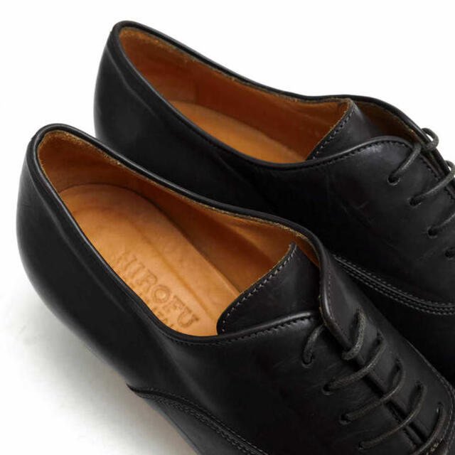 ヒロフ／HIROFU ブーティ ショートブーツ シューズ 靴 レディース 女性 女性用レザー 革 本革 ブラック 黒  1245 プレーントゥ レディースの靴/シューズ(ブーツ)の商品写真