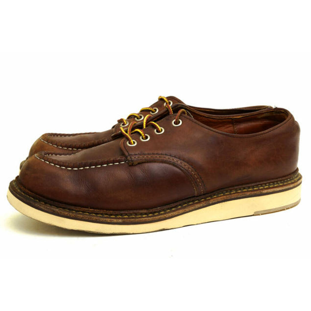 レッドウィング／RED WING シューズ 靴 メンズ 男性 男性用レザー 革 本革 ブラウン 茶  8109 WORK OXFORD MOC TOE オックスフォードシューズ グッドイヤーウェルト製法 モックトゥ