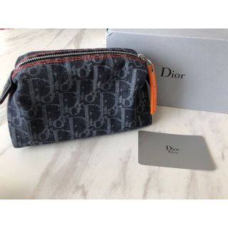 クリスチャンディオール(Christian Dior)の★購入申請有り★ディオール　デニムロゴポーチ　新品未使用　箱付き(ポーチ)