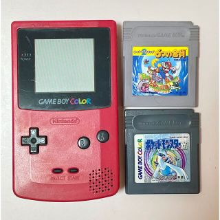 ゲームボーイ(ゲームボーイ)の任天堂 ゲームボーイカラー＋カセット2個(携帯用ゲーム機本体)