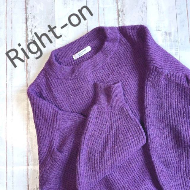 Right-on(ライトオン)のライトオン　Right-on　クルーネックニット　オーバーサイズ　プルオーバー レディースのトップス(ニット/セーター)の商品写真