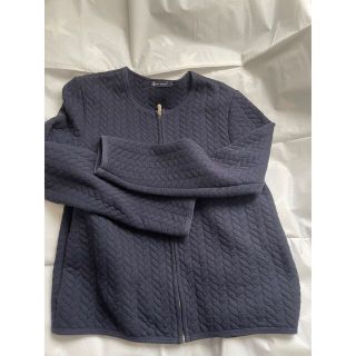 プチバトー(PETIT BATEAU)のプチバトー  カーディガン　パーカー　ネイビー(カーディガン)