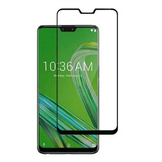 ZenFone Max Pro M2 ZB631KL 枠黒 ガラス保護 K577(保護フィルム)