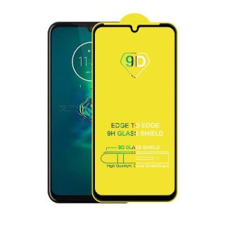 Moto G8 Plus 6.3インチ 枠黒 ガラス保護フィルム K623(保護フィルム)