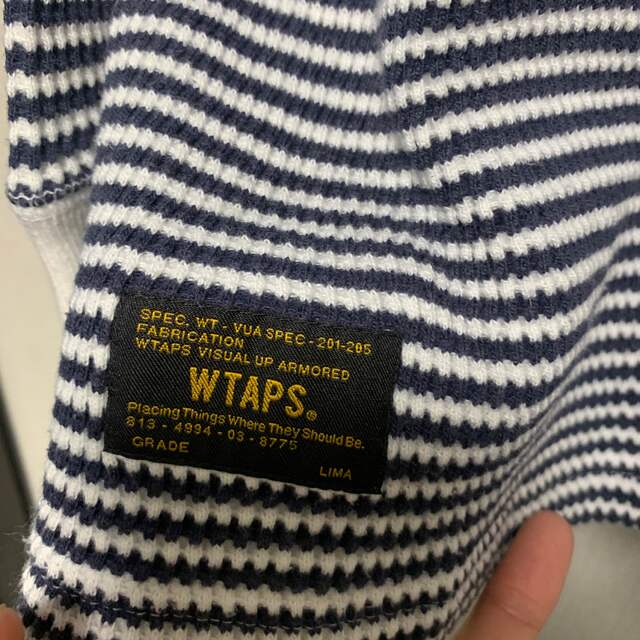 W)taps(ダブルタップス)のwtaps waffle ボーダー サーマル ニット  メンズのトップス(Tシャツ/カットソー(七分/長袖))の商品写真