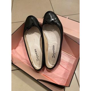 レペット(repetto)のrepetto　エナメルパンプス　バレエシューズ　ブラック(バレエシューズ)