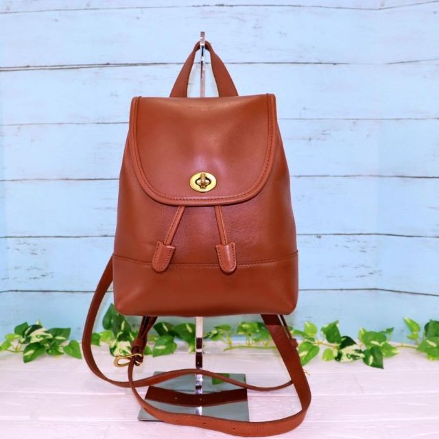 お得最新品 OLD ヴィンテージ ブラウン ターンロック 極上品 COACH
