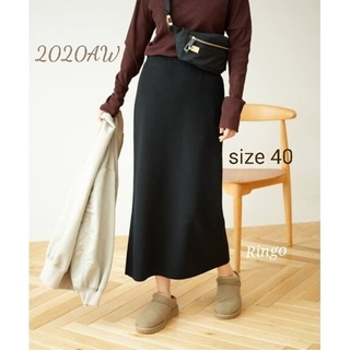 FRAMeWORK - 【2022AW】総針スカート◆ブラック/size 40