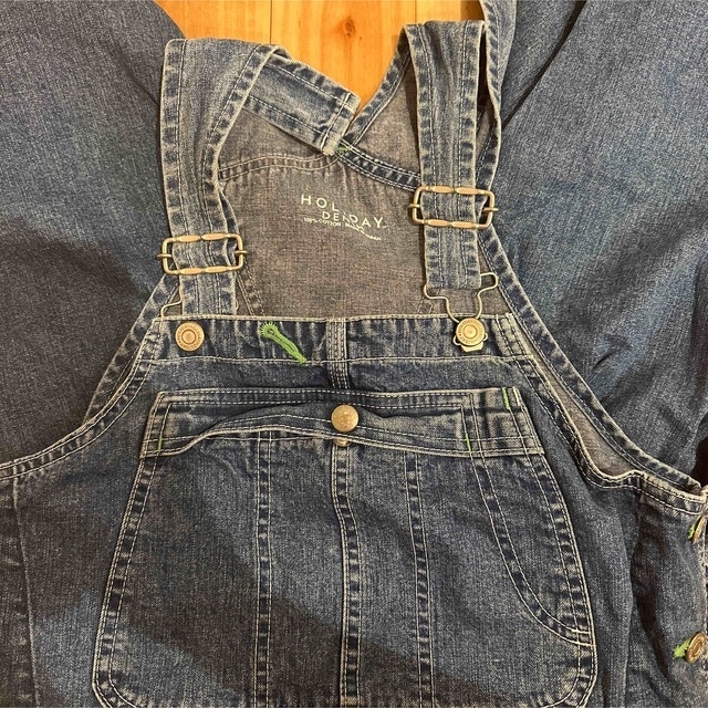 holiday(ホリデイ)のHOLIDAY BIG DENIM OVERALL デニムオーバーオール 00 レディースのパンツ(サロペット/オーバーオール)の商品写真