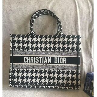 Dior - (*DlOR*)刺繡*千鳥柄*　ブックトートバッグ