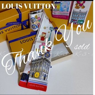 ルイヴィトン(LOUIS VUITTON)のご確認用☆LOUIS VUITTON バンドー ヴィヴィエンヌ・パリ(バンダナ/スカーフ)