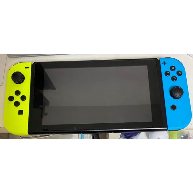 ニンテンドーswitch本体 特殊カラーJoy-Con&ドッグ,ケーブルセット