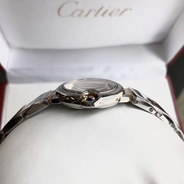 ですのでご】 Cartier - カルティエ バロンブルー SM 28mm PG ダイヤの