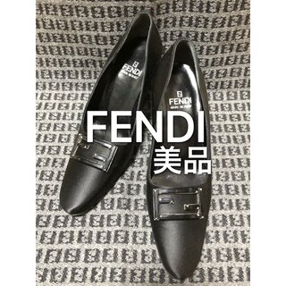FENDI - フェンディ　FENDI パンプス　ブラック　美品　23