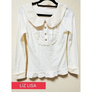 リズリサ(LIZ LISA)のLIZ LISA　襟付き　レース　フリル(Tシャツ(長袖/七分))