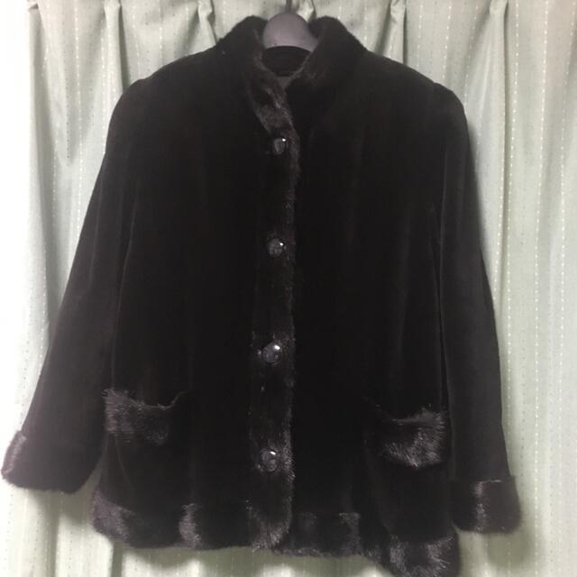 一番の ◇SAGA MINK サガミンク銀サガ 最高級本毛皮 ブラック 毛皮+