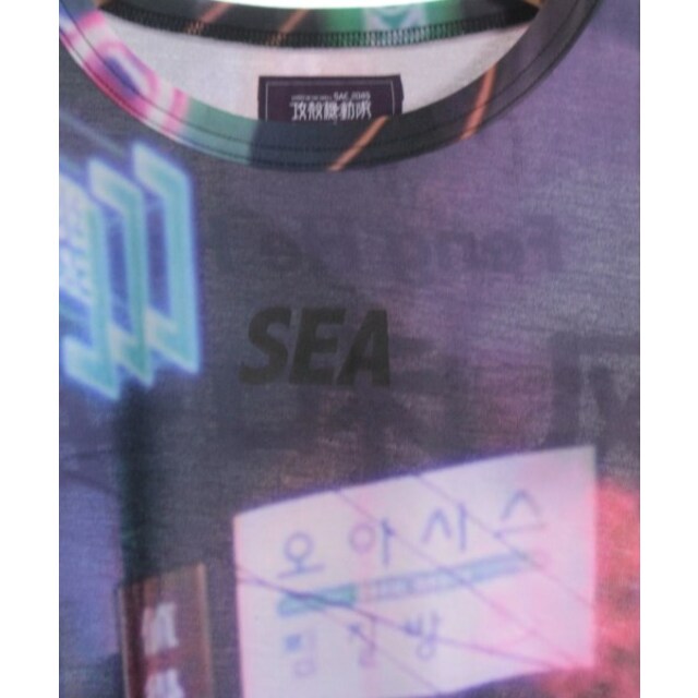 WIND AND SEA(ウィンダンシー)のWIND AND SEA Tシャツ・カットソー L 紫x緑xピンク等(総柄) 【古着】【中古】 メンズのトップス(Tシャツ/カットソー(半袖/袖なし))の商品写真