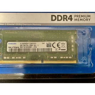 サムスン(SAMSUNG)のDDR4メモリ 8GB 2666MHz ノートPC(PCパーツ)