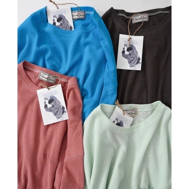 COMOLI(コモリ)のgourmet jeans THERMAL L/S グレー メンズのトップス(Tシャツ/カットソー(七分/長袖))の商品写真