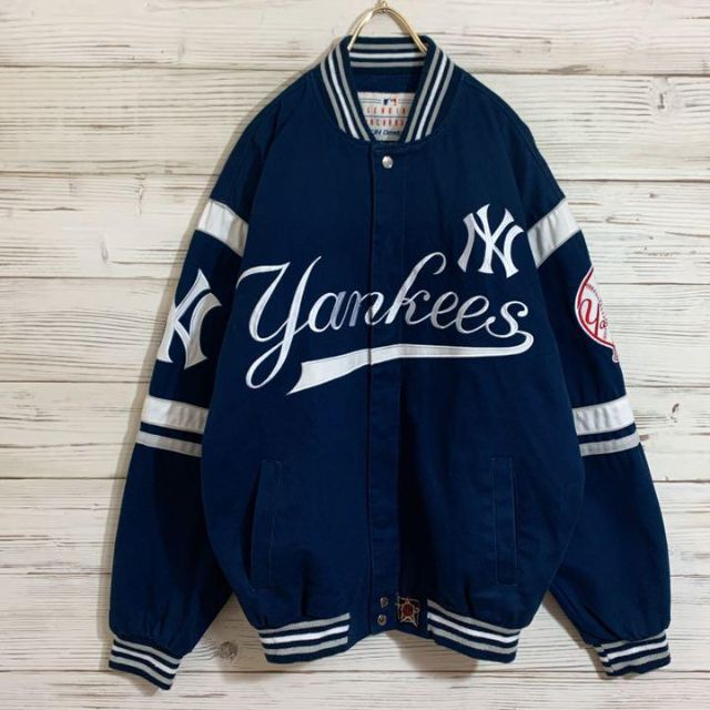 安心の関税送料込み Yankees ヤンキース ジャケット 刺繍 jh design 美