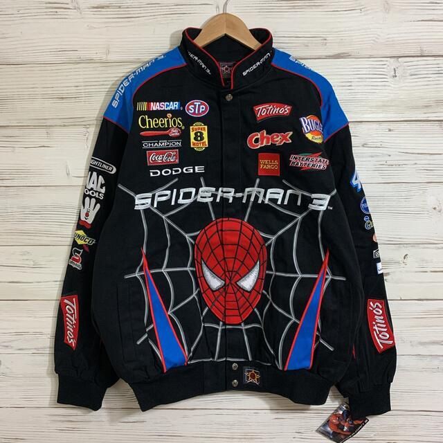 jh design スパイダーマン3 レーシングジャケット 刺繍 Lサイズ jh design スパイダーマン3 レーシングジャケット 刺繍 Lサイズ