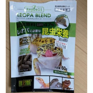 レオパブレンドフード 60ｇ(爬虫類/両生類用品)