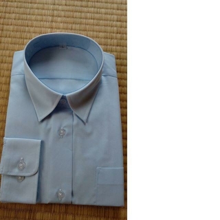 ｋ１４★新品・未使用★サイズ150位（表示Ｓ）★ワイシャツ 長袖★ブルー(ブラウス)