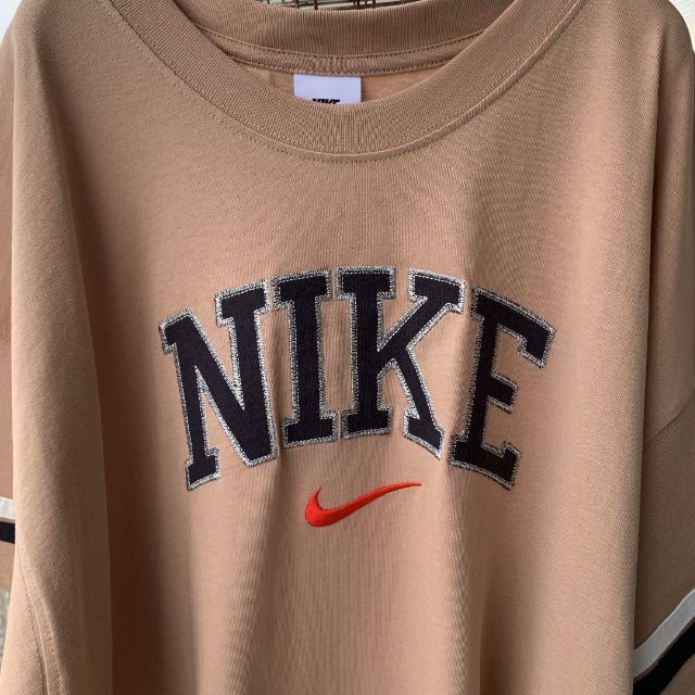 NIKE アーチロゴ 半袖 Tシャツ ベージュ系 Lサイズ 4