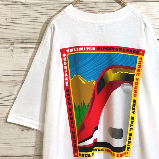 ACROSS THE VINTAGE - 90年代 マールボロ バックプリント入りTシャツ ...