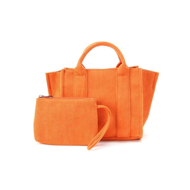 【OR】【フリー】(L)カシュカシュ cachecache / リサイクルポリコーデュロイスクエアトート | フリマアプリ ラクマ