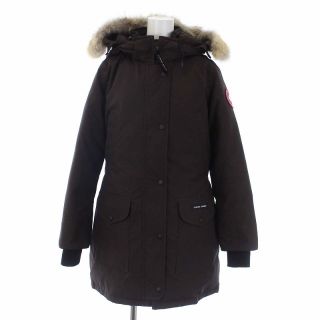 カナダグース(CANADA GOOSE)のカナダグース トリリウムパーカ ダウンコート フード コヨーテファー M 茶(ダウンジャケット)