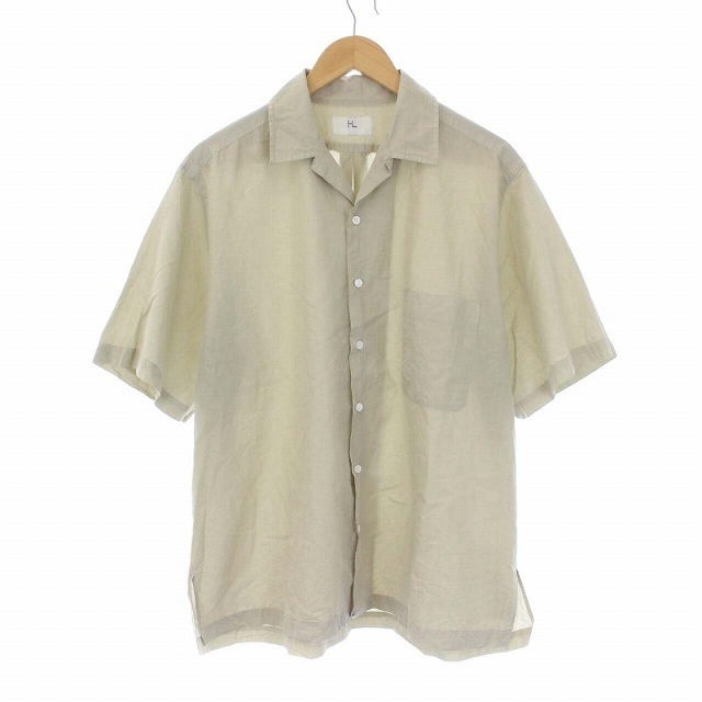 代引き・同梱不可 HERILL 22SS Cotton Silk OpenColor Shirts メンズ