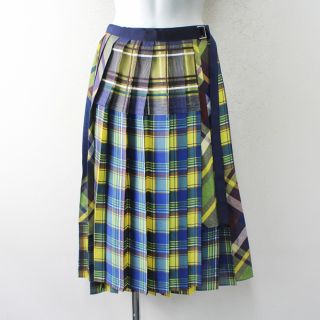 sacai - 美品 sacai サカイ チェック プリーツスカート 1/イエロー系【2400013030199】
