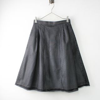 トッカ(TOCCA)の美品 2021SS TOCCA トッカ 【洗える】 カリーナ CARINA SKIRT スカート 4/ブラック 格子レースメッシュ【2400013042147】(ひざ丈スカート)