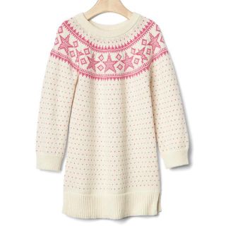 ベビーギャップ(babyGAP)のsale⭐️ニットワンピース＊ホワイト(ワンピース)